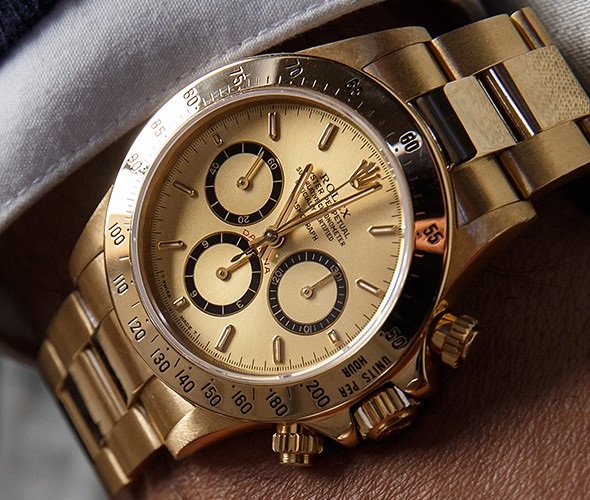 Rolex Daytona Replica Gold Case And Bracelet