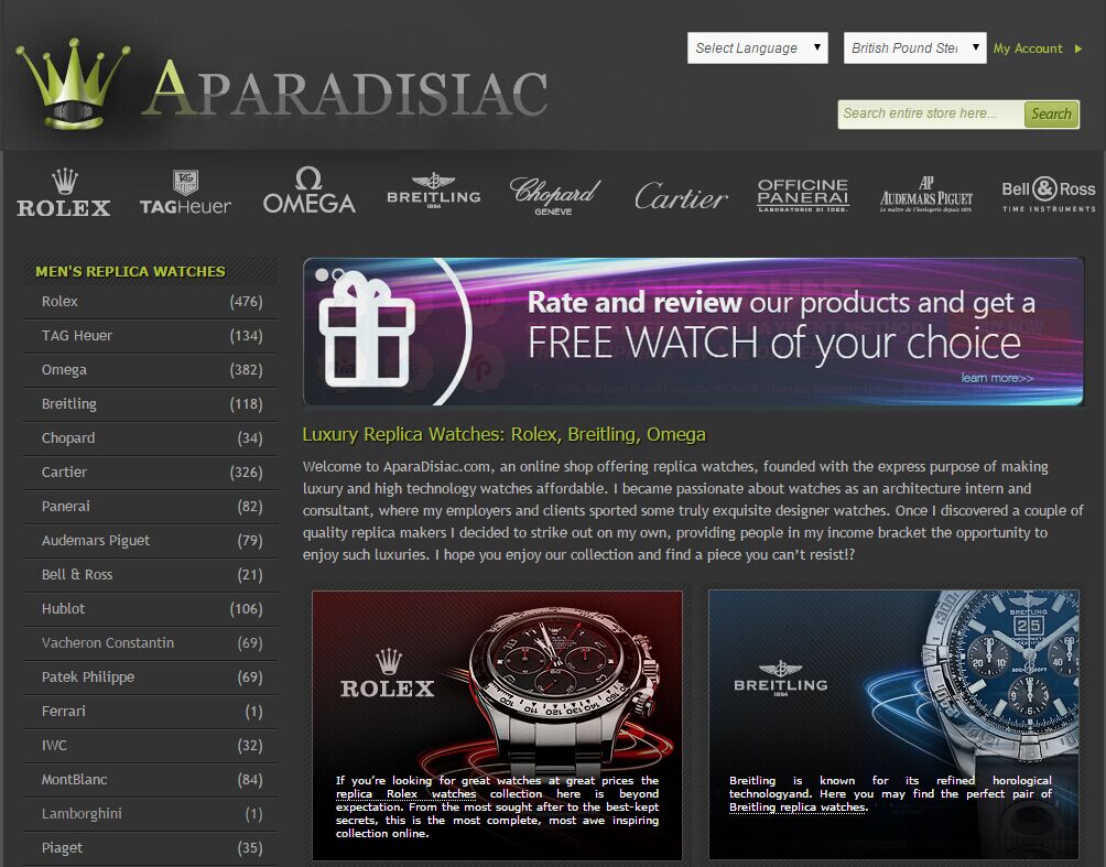 aparadisiac.com Review Best Replica Watch Site