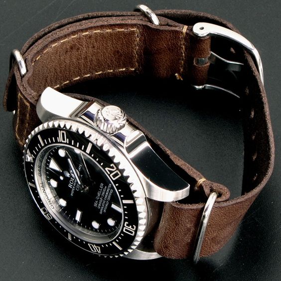 rolex sea-dweller deepsea leather replica watches