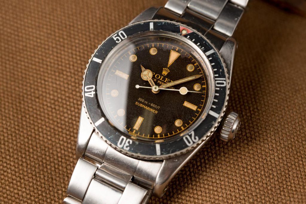 Look : james bond wore submariner leather strap replica