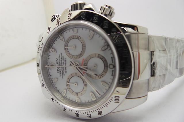 Rolex Daytona White Stainless Steel Replica