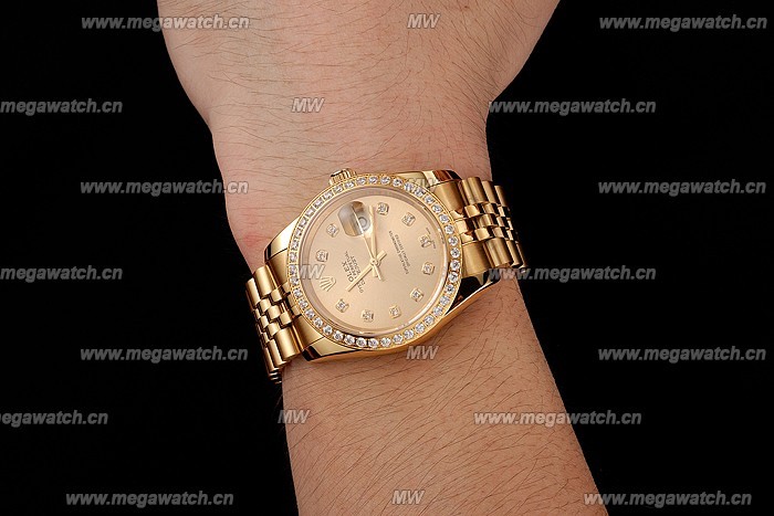 swiss-rolex-datejust-champagne-dial-diamond-bezel-gold-jubilee-replica