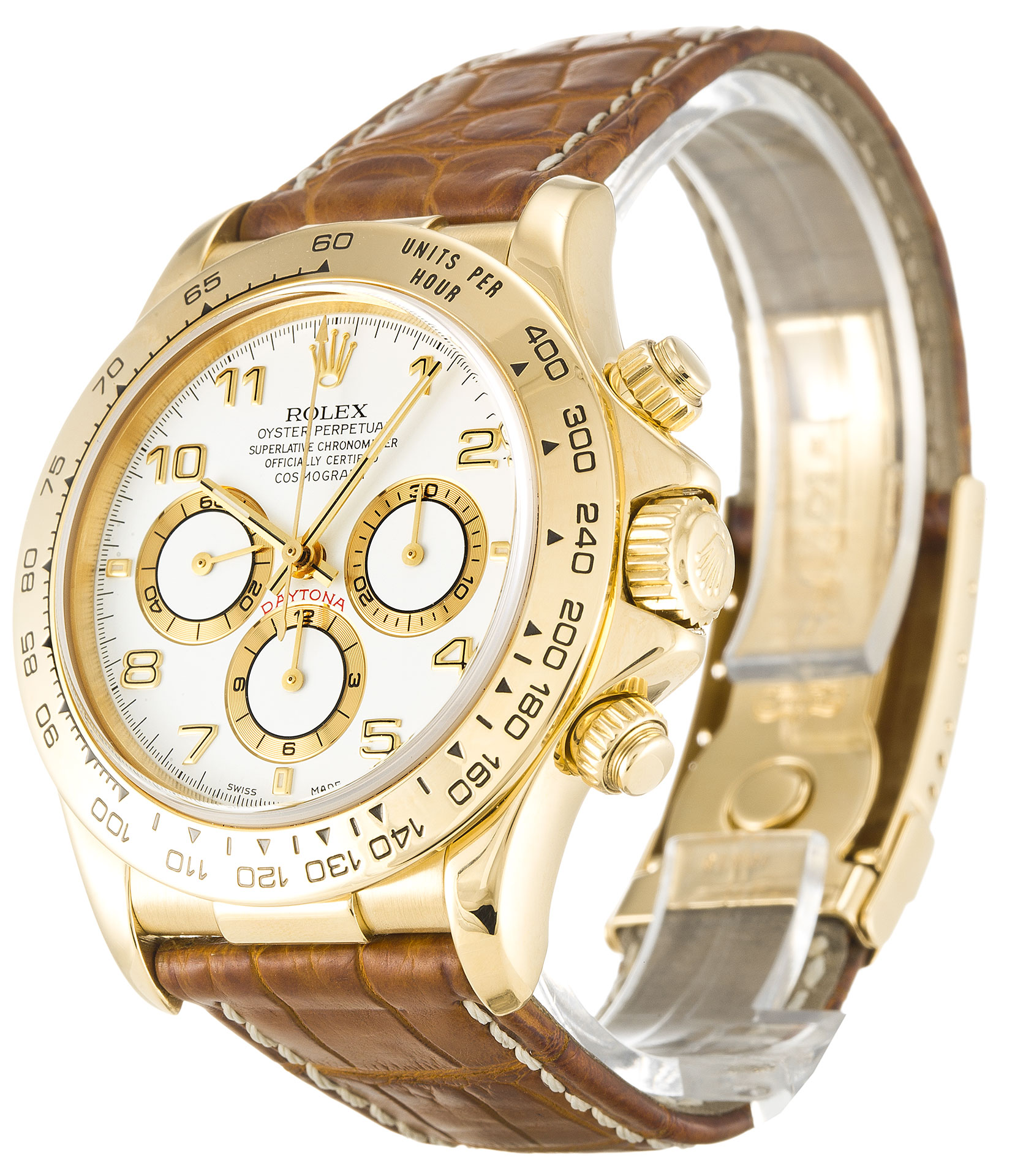 40MM Yellow Gold Rolex Daytona Replica Dial