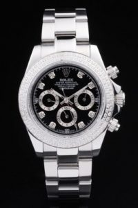 Stainless Steel Band Top Quality Rolex Silver Luxury Watch 1655095 Rolex Daytona Replica